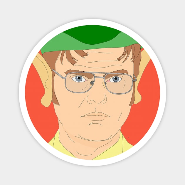 Dwight Christmas Magnet by fernandaffp